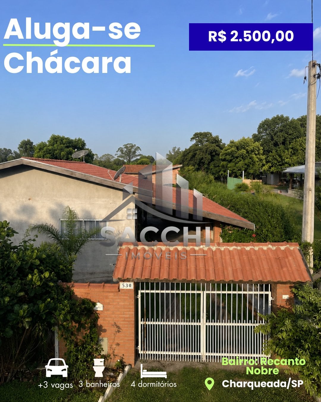 ALUGA-SE CHACARA EM CHARQUEADA - 1