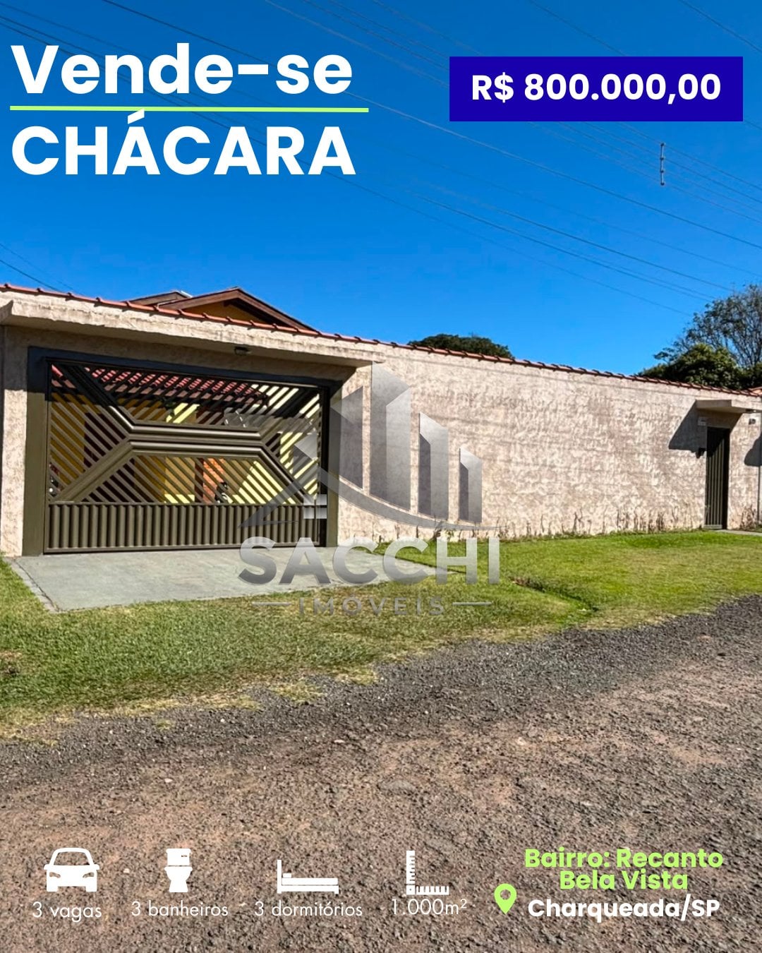 VENDE-SE CHÁCARA EM CHARQUEADA – SP - 1
