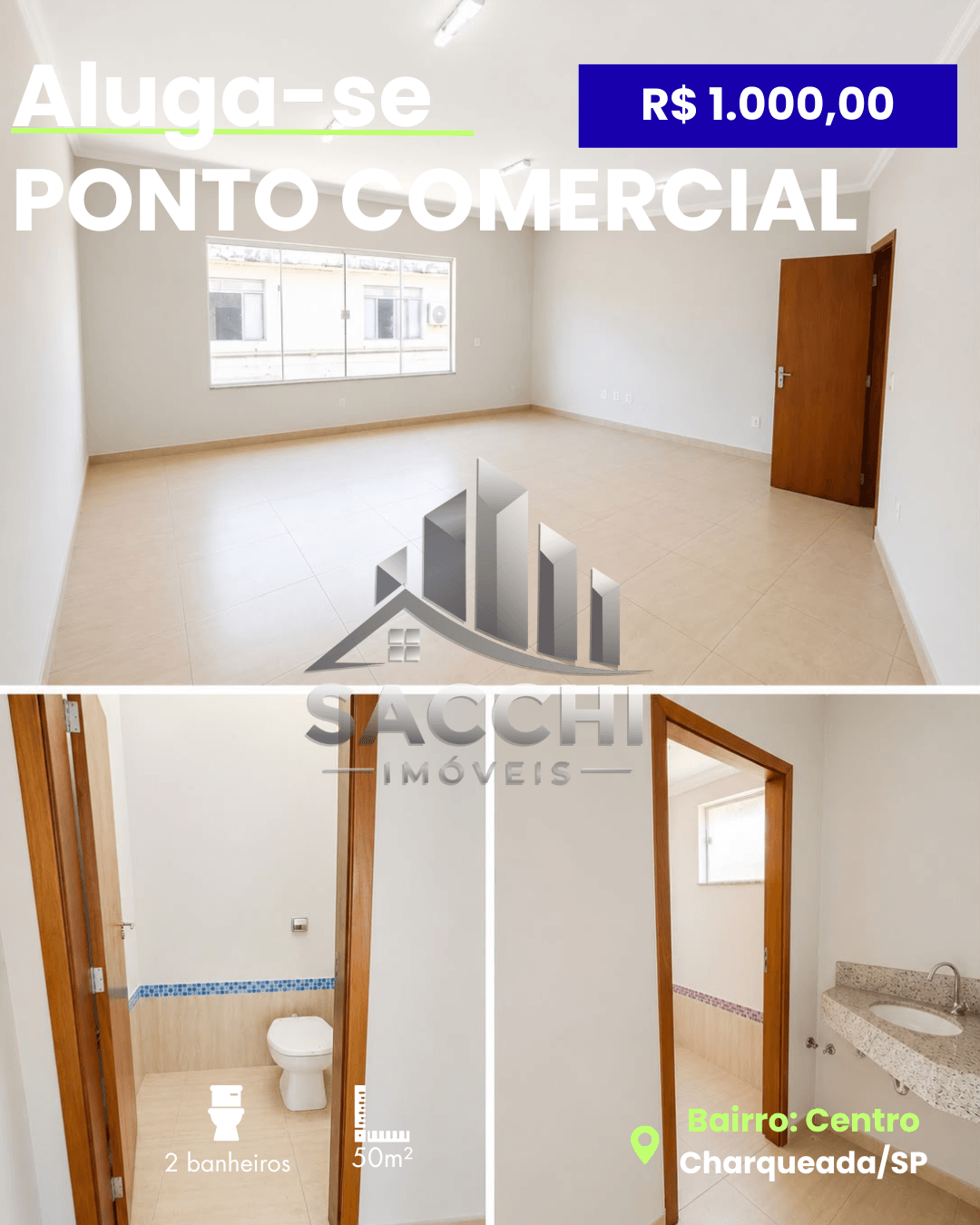 ALUGA-SE PONTO COMERCIAL EM CHARQUEADA – SP - 1
