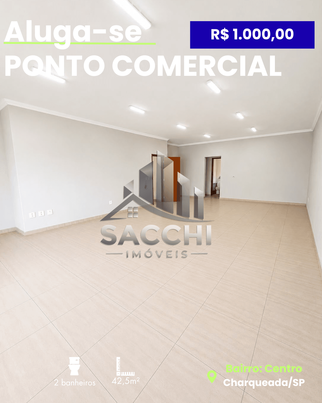 ALUGA-SE PONTO COMERCIAL EM CHARQUEADA – SP - 1