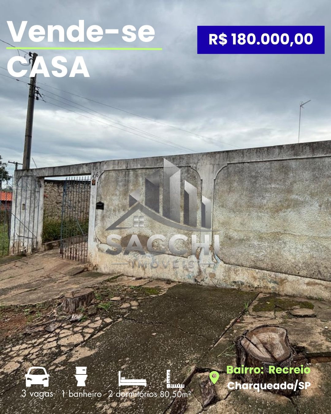 VENDE-SE CASA EM CHARQUEADA – SP - 1