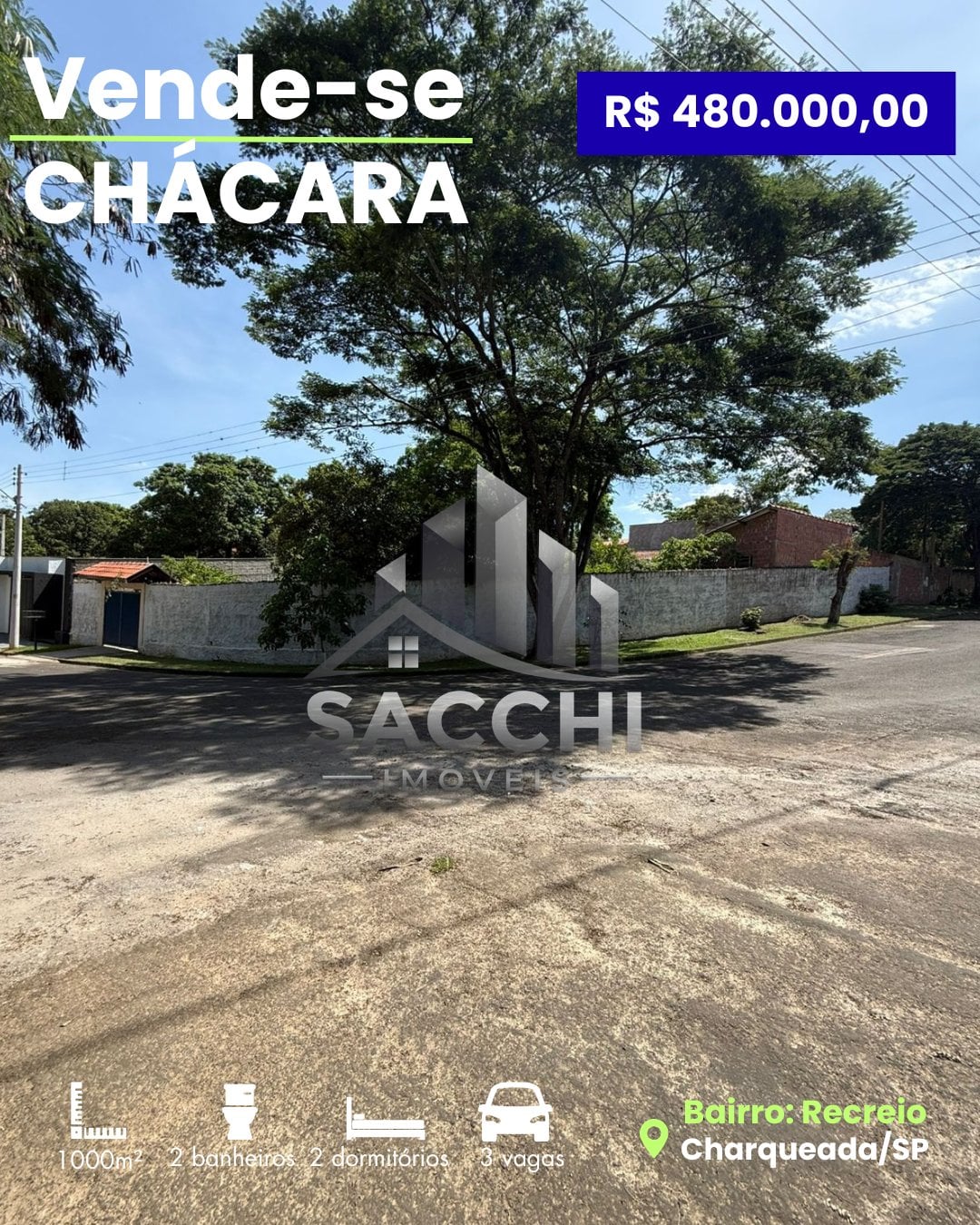 VENDE-SE CHÁCARA EM CHARQUEADA - 1